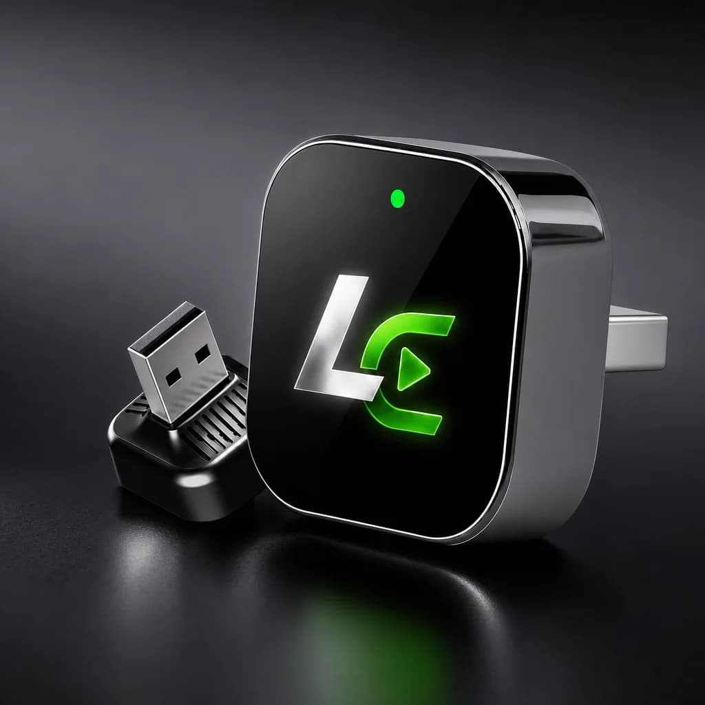 2-in-1 Draadloze CarPlay & Android Auto Adapter – Wi-Fi 6 Dongle met USB en USB-C